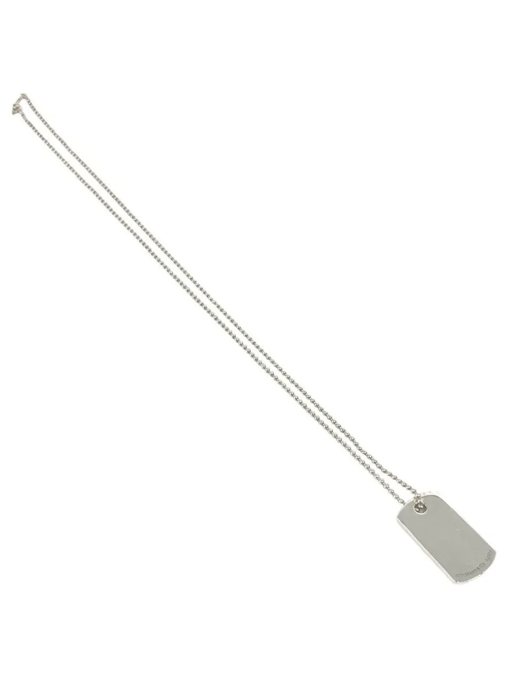 Tiffany & Co Box Makers ID Necklace 925 Sterling Silver Accessory Pendant